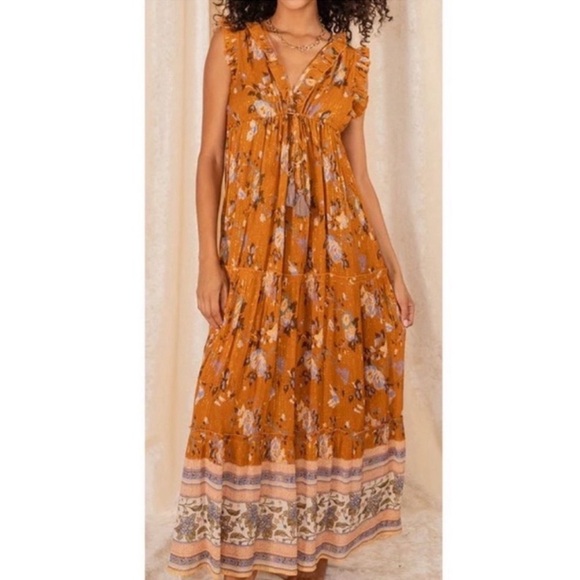 NWT MSRP $140 RAGA Morning Glories Maxi Dress - Size Large - Picture 2 of 14